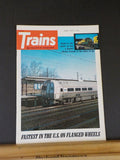 Trains Magazine 1972 June Fastest in the US on flanged wheels