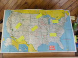 Map Rock Island Lines Map of the United States 1968 June