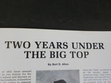 Bandwagon 1981 July August Circus Magazine Early circus calliope instrucments VT