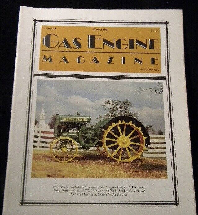 Gas Engine Magazine 1991 October Naphtha engine Rumely Oil pull Mobil ...