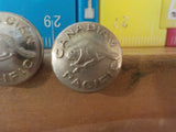 Button Canadian Paific Scully Lot of 2 small Silver in color small