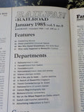 Railfan & Railroad Magazine Complete Year 1985 Complete Year 6 issues