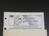 EMD Maintenance Instructions MI 9631 Rev A March 1984 Starting motor thermal ov