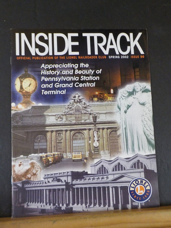 Inside Track Lionel Railroader Publication #96 Spring 2002 Upgradie Lionel Equip