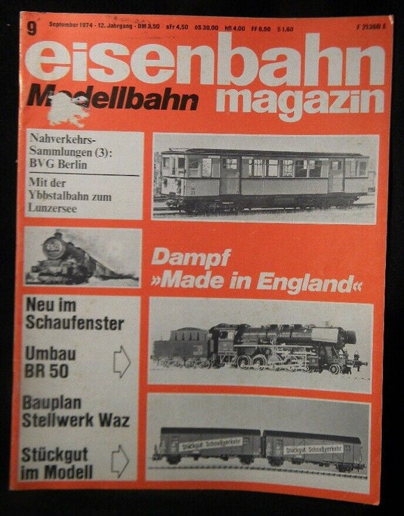 Eisenbahn Magazin Modellbahn 1974 September #9