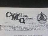 Colorado Midland Quarterly #24 1986 November Story of the Engine in Sling