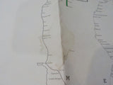 Map Railroads in the United States Western States   FOLDED