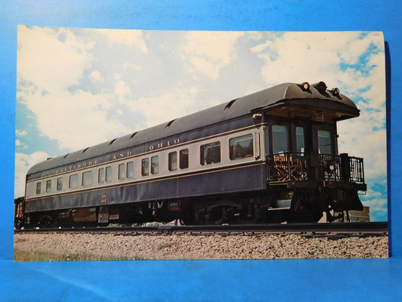 Postcard Baltimore and Ohio Business Car #98 Oversized Postcard