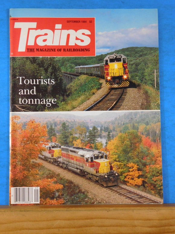 Trains Magazine 1984 September Tourists and tonnage NYNH&H Route of charging Buf