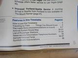 Amtrak Public Timteable Lot of 5 National  Timetables 1980-1987