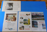Ads Canadian Pacific RR Lot #12 Advertisements from Various Magazines (10)