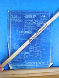 Blueprint PRR Passenger Cars Cabinet Door Latch Pencil operated