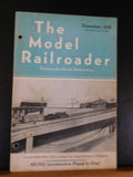 Model Railroader Magazine 1936 December  INDEX  2 hole punched Loose cover