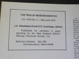 Trolley Museum Dispatch 1975 May-June Vol XVIII No 3 Seashore Summerthings