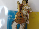 Jaycees Mississippi Elvis White outfit   Removable guitar      PIN