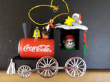 Coca-Cola 2001 Platinum Series collection Locomotive ornament Penguin Seal