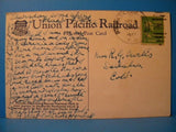 Postcard Mt. Rainier from Spray Park Union Pacific Railroad Postmarked 1941 Idah