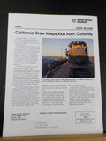 INFO Magazine Union Pacific Railroad 1988 April Employee Magazine