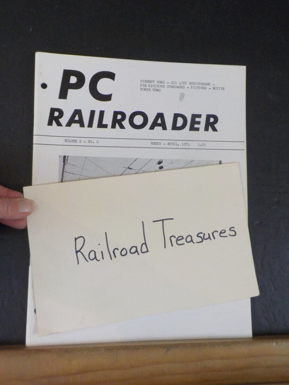 PC Railroader #8 1974 March April PRR Keystone standards