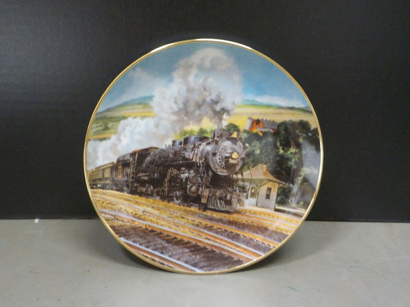 Plate Great American Train Series Black Hawk Limited by Jim Deneen Plate #E2147