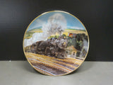 Plate Great American Train Series Black Hawk Limited by Jim Deneen Plate #E2147