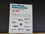 Official Railway Guide 1993 July North American Travel  Canada Mexico
