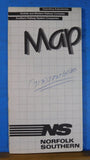Map Norfolk Southern Operating subsidiaries 1983 NS