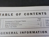 Burlington Route System Public Timetable 1961 November-1962 January
