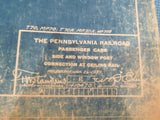 Blueprint PRR Passenger Cars Side & Window Post Connection Ceiling Rail 410470A