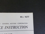 EMD Maintenance Instructions MI 1577 Lever type hand brake