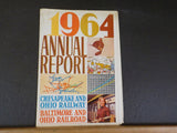 Chesapeake and Ohio Railway Baltimore and Ohio Railroad Annual Report 1964 C&O B