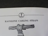 Racolene Cabling Straps No. 611 1957 July