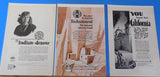 Ads Santa Fe Railroad Lot #3 Advertisements from various magazines (10)