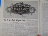 Bandwagon 1965 March April Circus Magazine ML Clark wagon show Wallace & Clark