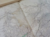 Map Railroads in the United States Central States    FOLDED