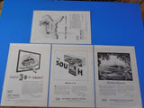 Ads Southern Railway System Lot #14 Advertisements from various magazines (10)