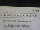 EMD Maintenance Instructions MI 9544 Rev C October 1987 Application of low water