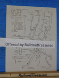 Map Track Map of electric Lines in Peoria Illinois 1945