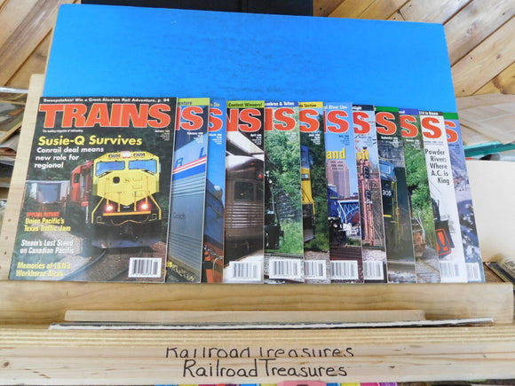 Trains Magazine Complete Year 1998 12 issues