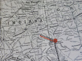 MAP Southern Railway System TOFC Ramps Map 1967 23 ½ x 20