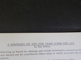TTOS Bulletin Vol 7 #4 1972 April 15 Toy Train Operating Society A Sampling of