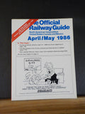 Official Railway Guide 1986 April May  North American Travel edition US Canada M