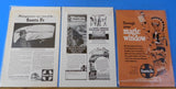 Ads Santa Fe Railway Lot #10 Advertisements from various magazines (10)