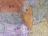 Map Union Pacific Railroad 1965 Freight Rate Territorial Map Of the United State