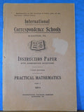 ICS Practical Mathematics 1620 3 booklets  International Correspondence Schools