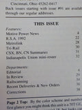 Extra 2200 South #97 Motive Power news CN CSX Indianapolis Union BN Summary