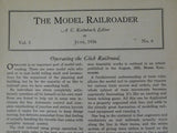 Model Railroader Magazine 1936 June Plans for Northwestern Class H 4-8-4