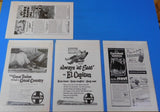 Ads Santa Fe Railway Lot #10 Advertisements from various magazines (10)