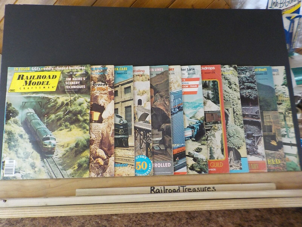 Railroad Model Craftsman Magazine Complete Year 1976 RMC 12 issues ...