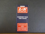 Louisville & Nashville public timetable 1962 October 28 L&N